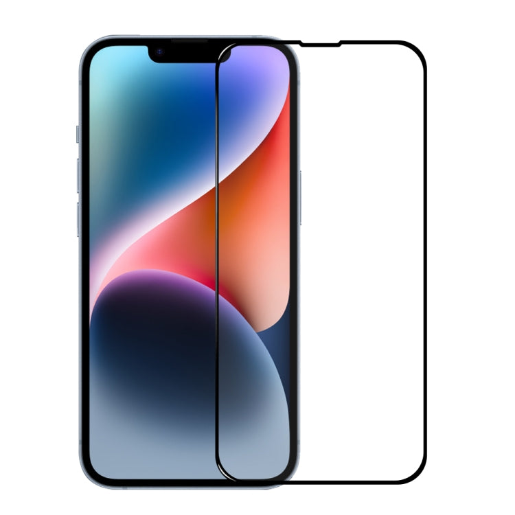 For iPhone 14 Plus / 13 Pro Max NORTHJO A++ Screen Protector Full Glue Silk Printing Tempered Glass Film(Black) - iPhone 14 Plus Tempered Glass by NORTHJO | Online Shopping UK | buy2fix