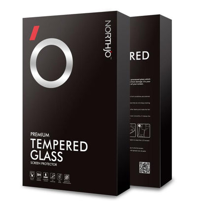 For iPhone 16e NORTHJO A++ Screen Protector Full Glue Silk Printing Tempered Glass Film(Black) - iPhone 16e Tempered Glass by NORTHJO | Online Shopping UK | buy2fix