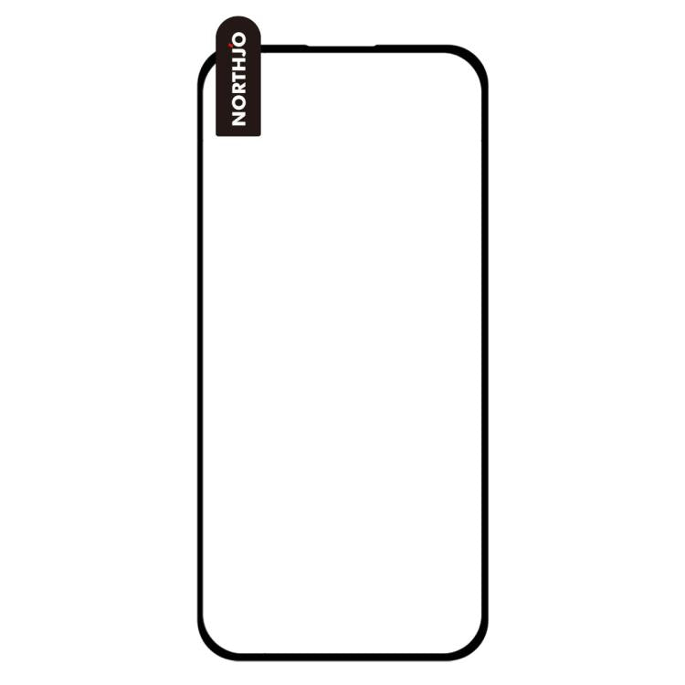 For iPhone 17 Air NORTHJO A++ Screen Protector Full Glue Silk Printing Tempered Glass Film(Black) - iPhone 17 Air Tempered Glass by NORTHJO | Online Shopping UK | buy2fix