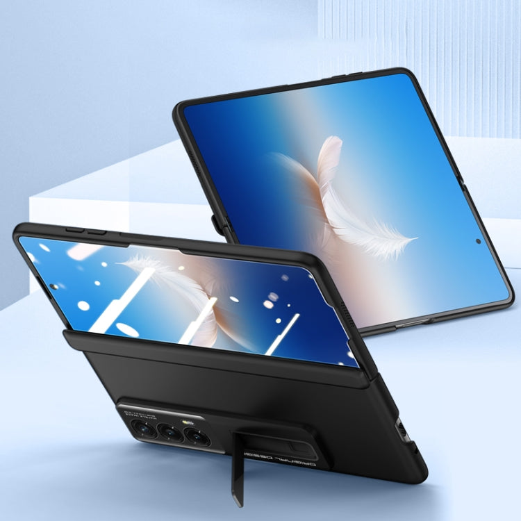 For Honor Magic Vs2 Skin-sensitive Case-film Integral Hinge Shockproof Phone Case(Black) - Honor Cases by buy2fix | Online Shopping UK | buy2fix