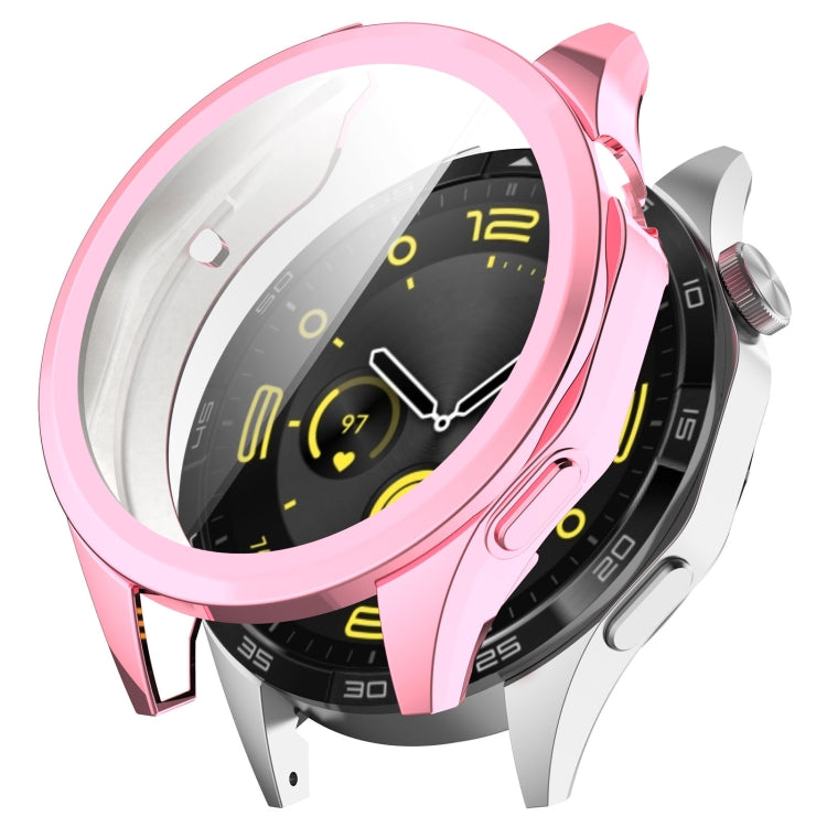 For Huawei Watch GT4 46mm Full Coverage TPU Electroplated Watch Protective Case(Pink) - Watch Cases by buy2fix | Online Shopping UK | buy2fix