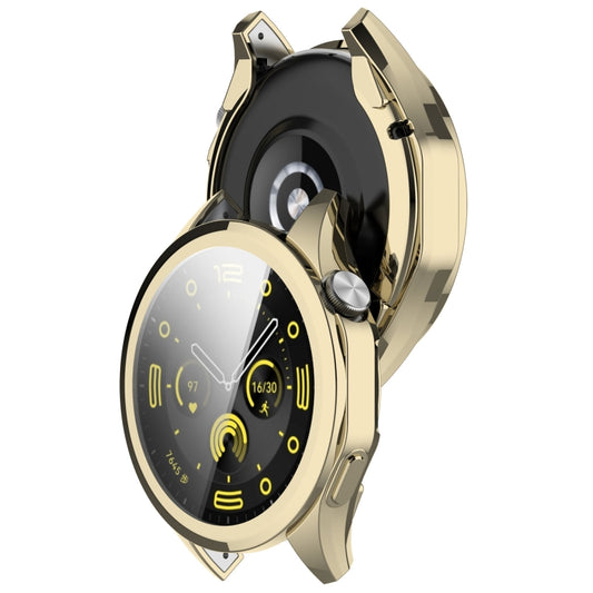 For Huawei Watch GT4 46mm Full Coverage TPU Electroplated Watch Protective Case(Gold) by buy2fix