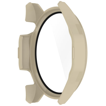 For Honor Watch 4 Pro PC+Tempered Glass Integrated Smart Watch Case(Ivory White) by buy2fix