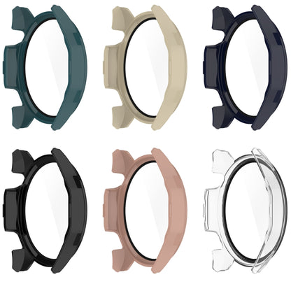 For Honor Watch 4 Pro PC+Tempered Glass Integrated Smart Watch Case(Ivory White) by buy2fix