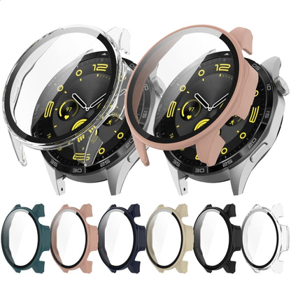 For Huawei Watch GT4 41mm PC+Tempered Glass Integrated Smart Watch Case(Pink) - Watch Cases by buy2fix | Online Shopping UK | buy2fix