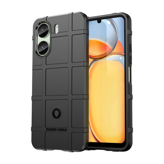 For Xiaomi Poco C65 Full Coverage Shockproof TPU Phone Case(Black) by buy2fix