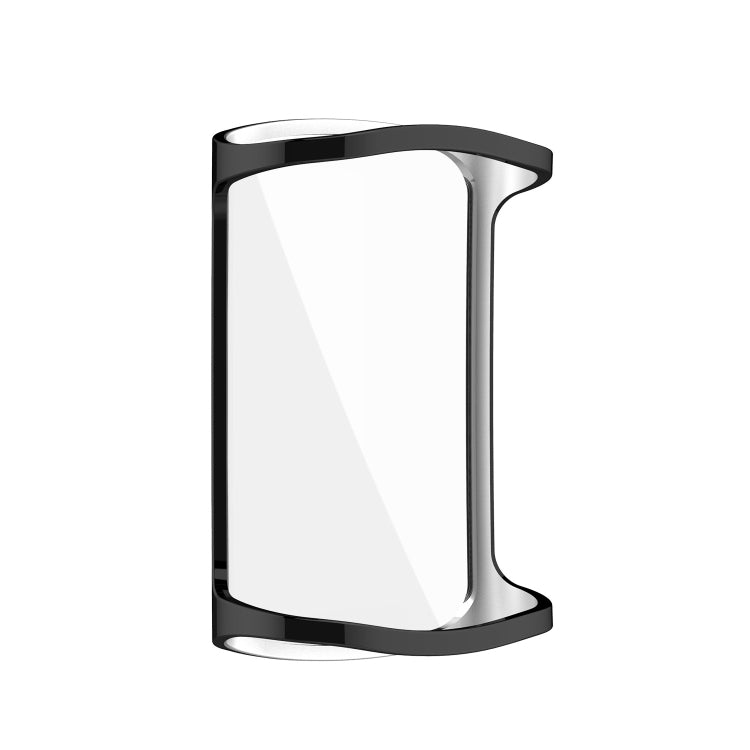 For Fitbit Charge 6 / 5 TPU Shell + Film Integrated Watch Protective Case(Black) - Watch Cases by buy2fix | Online Shopping UK | buy2fix