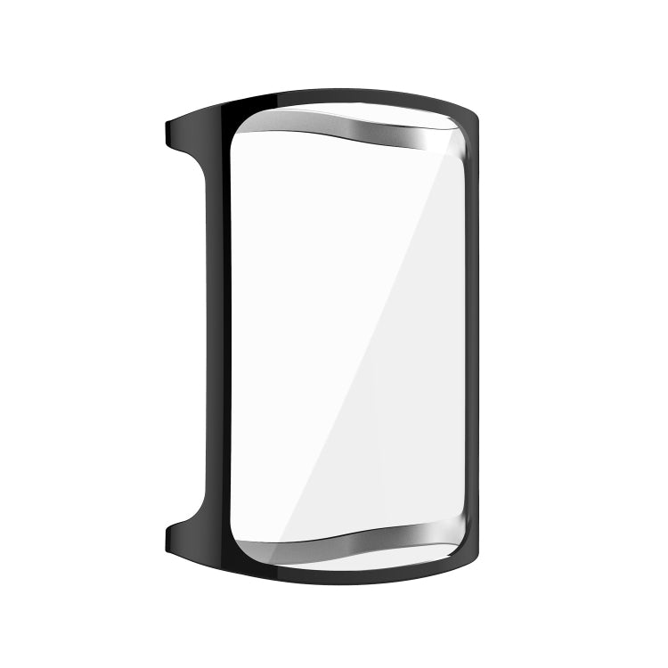 For Fitbit Charge 6 / 5 TPU Shell + Film Integrated Watch Protective Case(Black) - Watch Cases by buy2fix | Online Shopping UK | buy2fix