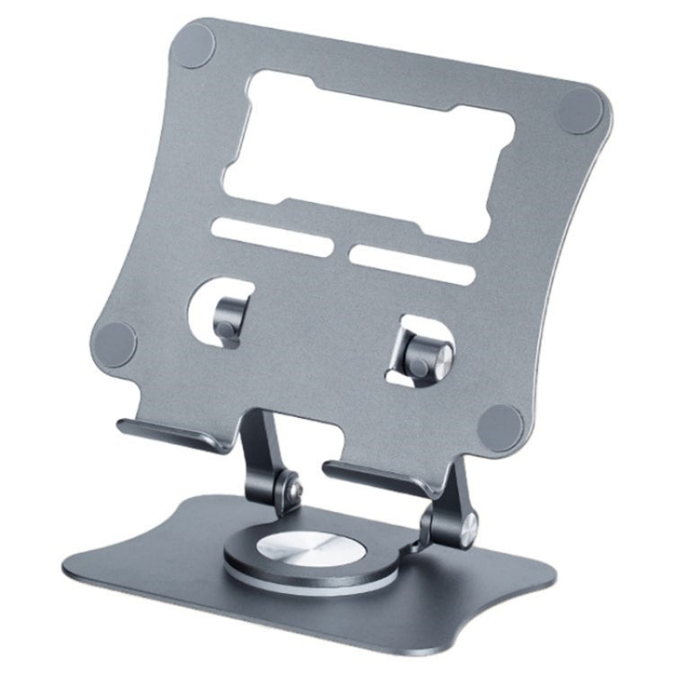 G68 360-Degree Rotating Foldable Phone Tablet Desktop Holder(Dark Grey) - Desktop Holder by buy2fix | Online Shopping UK | buy2fix