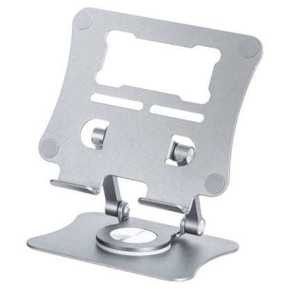 G68 360-Degree Rotating Foldable Phone Tablet Desktop Holder(Silver) - Desktop Holder by buy2fix | Online Shopping UK | buy2fix