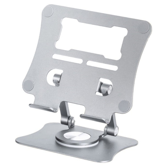 G68 360-Degree Rotating Foldable Phone Tablet Desktop Holder(Silver) - Desktop Holder by buy2fix | Online Shopping UK | buy2fix