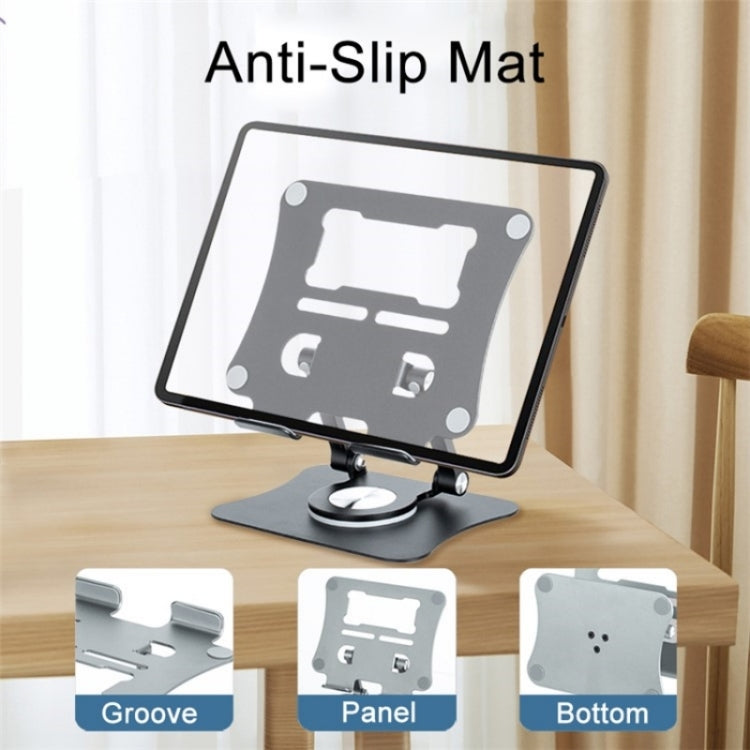 G68 360-Degree Rotating Foldable Phone Tablet Desktop Holder(Black) - Desktop Holder by buy2fix | Online Shopping UK | buy2fix