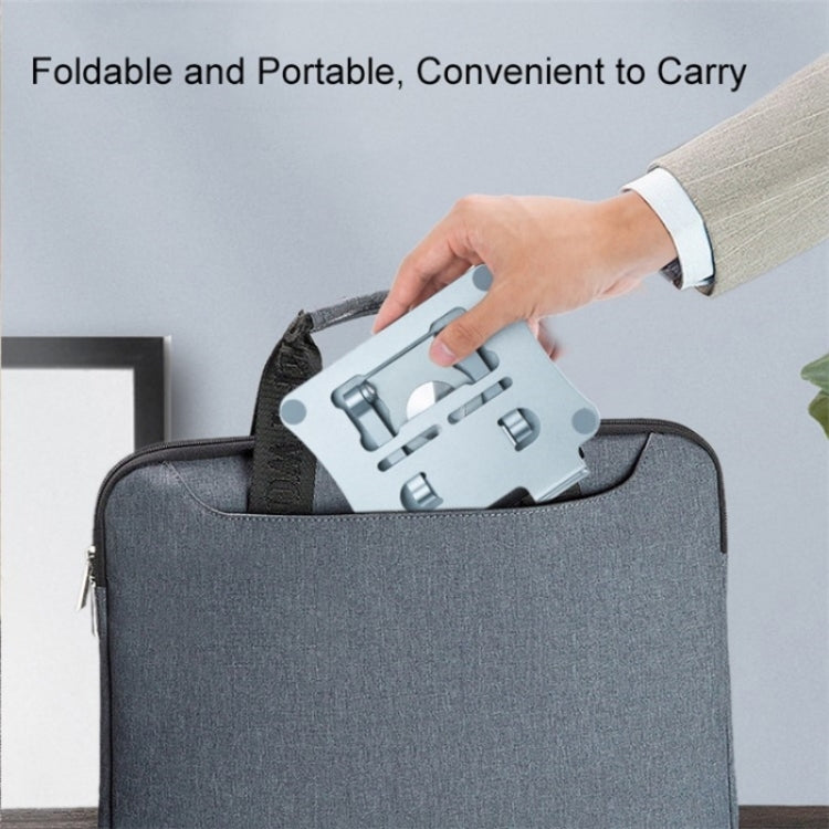 G68 360-Degree Rotating Foldable Phone Tablet Desktop Holder(Silver) - Desktop Holder by buy2fix | Online Shopping UK | buy2fix