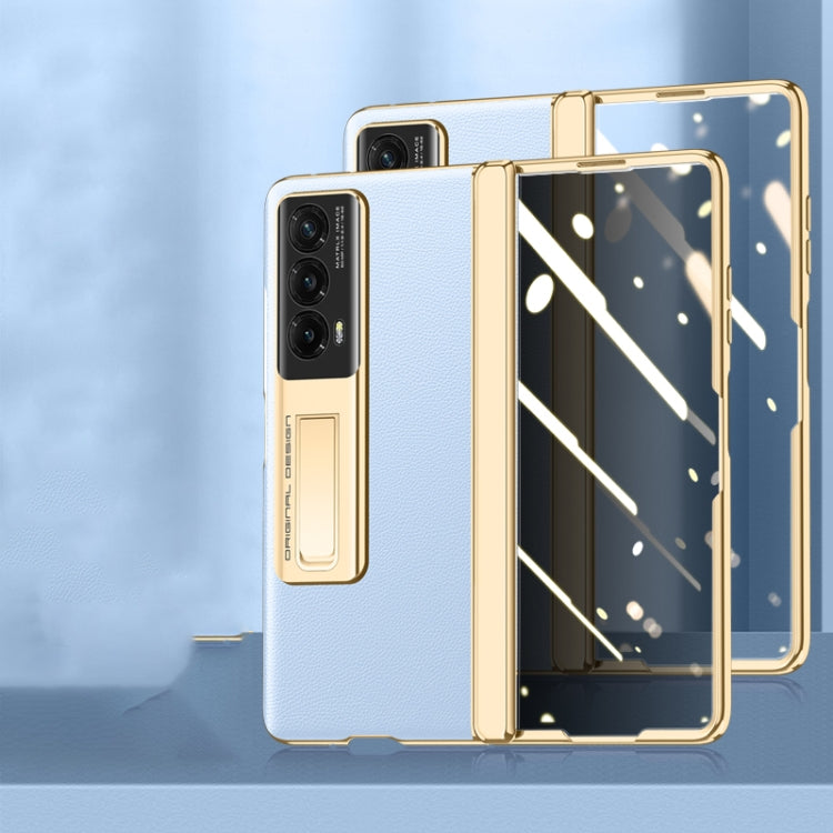 For Honor Magic Vs2 Electroplated Case-film Integral Hinge Shockproof Phone Case(Purple) - Honor Cases by buy2fix | Online Shopping UK | buy2fix