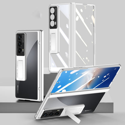 For Honor Magic Vs2 Electroplated Case-film Integral Hinge Shockproof Phone Case(White) - Honor Cases by buy2fix | Online Shopping UK | buy2fix