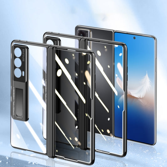 For Honor Magic Vs2 Electroplated Case-film Integral Hinge Shockproof Phone Case(Blue) - Honor Cases by buy2fix | Online Shopping UK | buy2fix