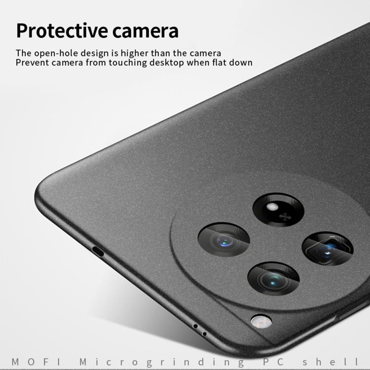 For OnePlus 12 MOFI Fandun Series Frosted PC Ultra-thin All-inclusive Phone Case(Black) - OnePlus Cases by MOFI | Online Shopping UK | buy2fix