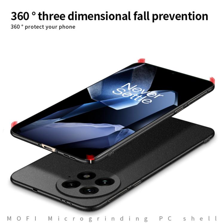 For OnePlus 13 MOFI Fandun Series Frosted PC Ultra-thin All-inclusive Phone Case(Gray) by buy2fix