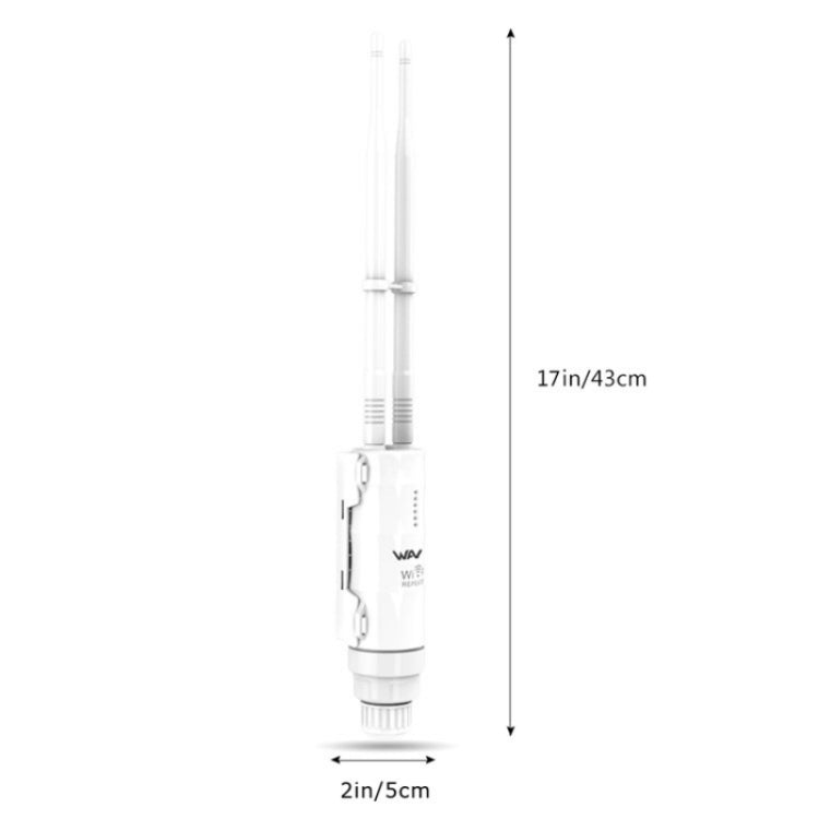 WAVLINK WN570HN2 With PoE Powered WAN/ AP / Repeater Mode 300Mbps Outdoor Router, Plug:AU Plug - Wireless Routers by WAVLINK | Online Shopping UK | buy2fix