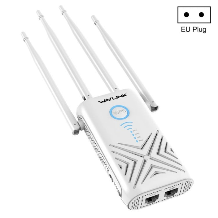 WAVLINK WN579X3 With 5dBi Antennas AC1200 Wireless Router 2.4G / 5G Dual Band WiFi Repeater, Plug:EU Plug - Wireless Routers by WAVLINK | Online Shopping UK | buy2fix