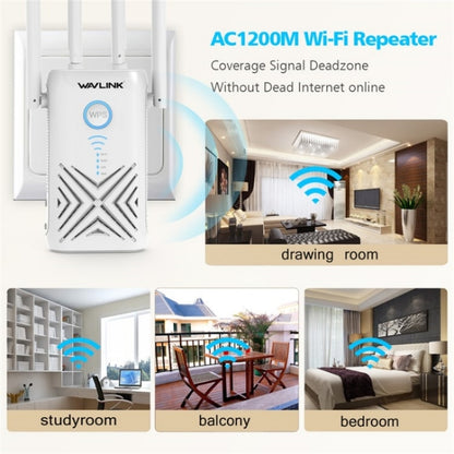 WAVLINK WN579X3 With 5dBi Antennas AC1200 Wireless Router 2.4G / 5G Dual Band WiFi Repeater, Plug:EU Plug - Wireless Routers by WAVLINK | Online Shopping UK | buy2fix