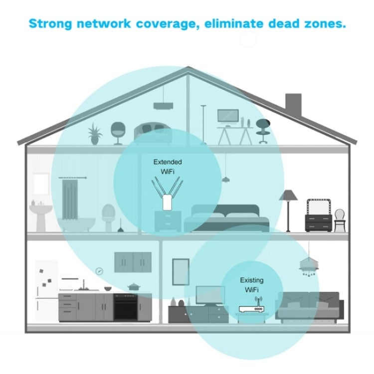 WAVLINK WN579A3 Home WiFi Extender 1200Mbps 2.4GHz / 5GHz Dual Band AP Wireless Router, Plug:US Plug - Wireless Routers by WAVLINK | Online Shopping UK | buy2fix