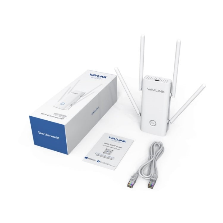 WAVLINK WN583AX1 Ethernet Port AX1800 WiFi6 1.8Gbps Dual Band WiFi Booster Wireless Router, Plug:EU Plug by WAVLINK