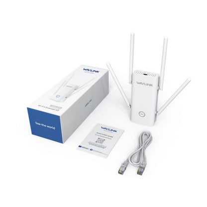 WAVLINK WN583AX1 Ethernet Port AX1800 WiFi6 1.8Gbps Dual Band WiFi Booster Wireless Router, Plug:EU Plug by WAVLINK