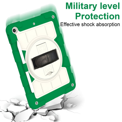 For iPad 10.2 2021 / 2020 / 2019 Silicone Hybrid PC Shockproof Tablet Case with Shoulder Strap(Classic Green) - iPad 10.2 Cases by buy2fix | Online Shopping UK | buy2fix