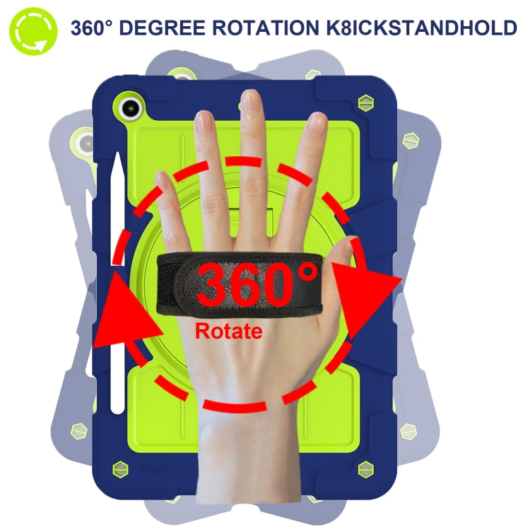 For iPad 10.2 2021 / 2020 / 2019 Silicone Hybrid PC Shockproof Tablet Case with Shoulder Strap(Tibetan Turquoise) - iPad 10.2 Cases by buy2fix | Online Shopping UK | buy2fix