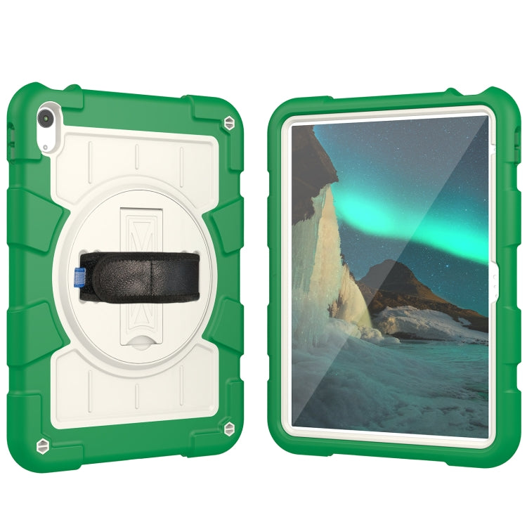 For iPad 2025 / 2022 Silicone Hybrid PC Shockproof Tablet Case with Shoulder Strap(Classic Green) - iPad 2025 / 2022 Cases by buy2fix | Online Shopping UK | buy2fix