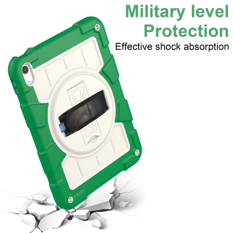 For iPad 2025 / 2022 Silicone Hybrid PC Shockproof Tablet Case with Shoulder Strap(Classic Green) - iPad 2025 / 2022 Cases by buy2fix | Online Shopping UK | buy2fix