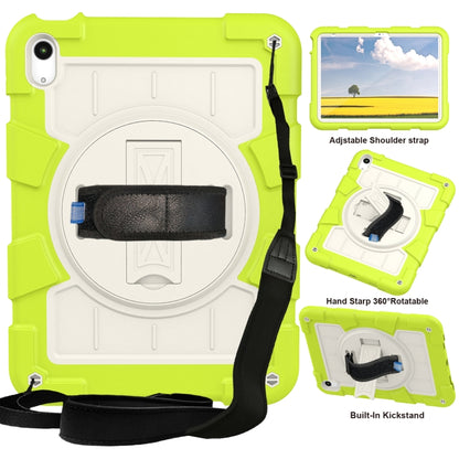 For iPad 2025 / 2022 Silicone Hybrid PC Shockproof Tablet Case with Shoulder Strap(Love Birds Green) - iPad 2025 / 2022 Cases by buy2fix | Online Shopping UK | buy2fix