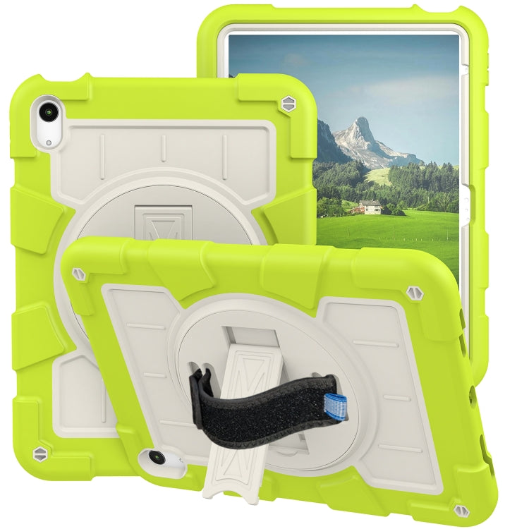 For iPad 2025 / 2022 Silicone Hybrid PC Shockproof Tablet Case with Shoulder Strap(Love Birds Green) - iPad 2025 / 2022 Cases by buy2fix | Online Shopping UK | buy2fix