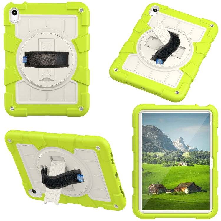 For iPad 2025 / 2022 Silicone Hybrid PC Shockproof Tablet Case with Shoulder Strap(Love Birds Green) - iPad 2025 / 2022 Cases by buy2fix | Online Shopping UK | buy2fix