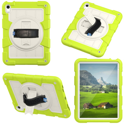 For iPad 2025 / 2022 Silicone Hybrid PC Shockproof Tablet Case with Shoulder Strap(Love Birds Green) - iPad 2025 / 2022 Cases by buy2fix | Online Shopping UK | buy2fix