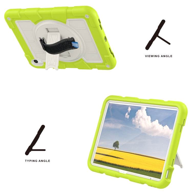 For iPad 2025 / 2022 Silicone Hybrid PC Shockproof Tablet Case with Shoulder Strap(Love Birds Green) - iPad 2025 / 2022 Cases by buy2fix | Online Shopping UK | buy2fix