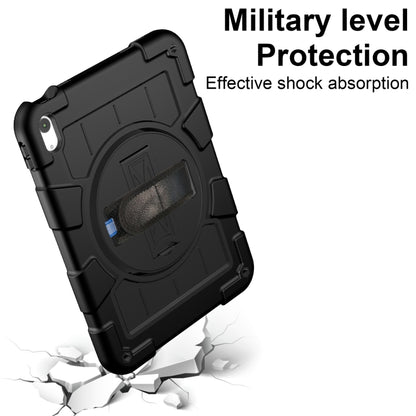 For iPad 2025 / 2022 Silicone Hybrid PC Shockproof Tablet Case with Shoulder Strap(Black) - iPad 2025 / 2022 Cases by buy2fix | Online Shopping UK | buy2fix