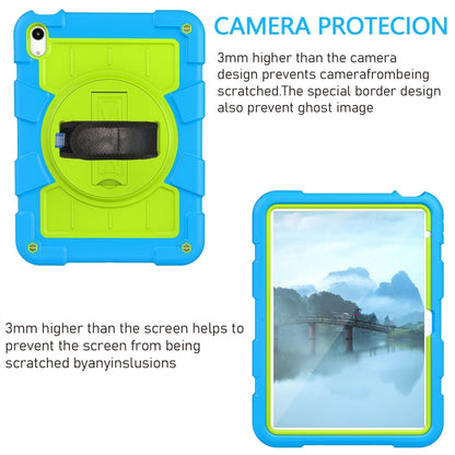 For iPad 2025 / 2022 Silicone Hybrid PC Shockproof Tablet Case with Shoulder Strap(Bluish-Green) - iPad 2025 / 2022 Cases by buy2fix | Online Shopping UK | buy2fix