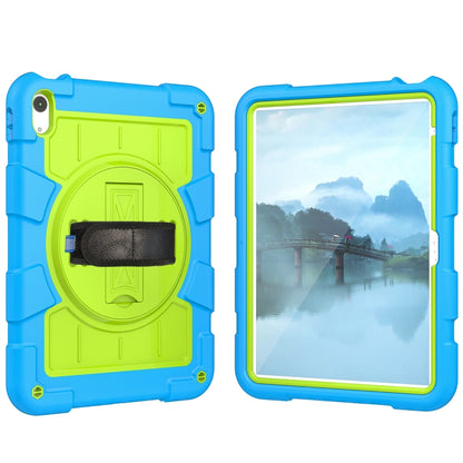 For iPad 2025 / 2022 Silicone Hybrid PC Shockproof Tablet Case with Shoulder Strap(Bluish-Green) - iPad 2025 / 2022 Cases by buy2fix | Online Shopping UK | buy2fix