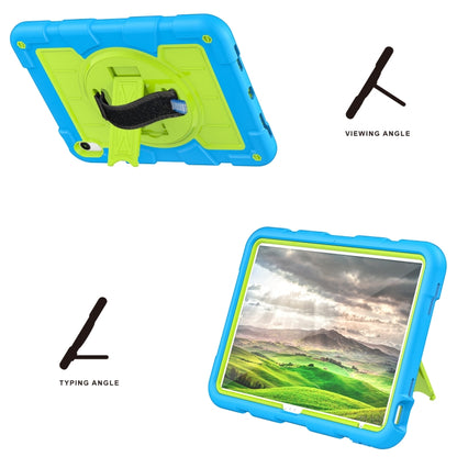For iPad 2025 / 2022 Silicone Hybrid PC Shockproof Tablet Case with Shoulder Strap(Bluish-Green) - iPad 2025 / 2022 Cases by buy2fix | Online Shopping UK | buy2fix