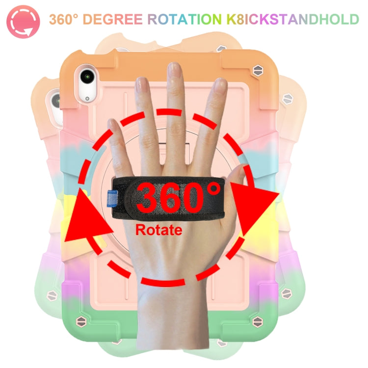 For iPad 2025 / 2022 Silicone Hybrid PC Shockproof Tablet Case with Shoulder Strap(Colorful Gold) - iPad 2025 / 2022 Cases by buy2fix | Online Shopping UK | buy2fix