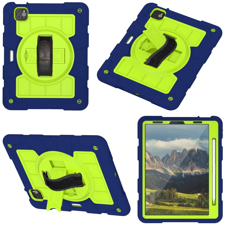 For iPad Pro 11 2018 / 2020 Silicone Hybrid PC Shockproof Tablet Case with Shoulder Strap(Tibetan Turquoise) - iPad Pro 11 (2020) Cases by buy2fix | Online Shopping UK | buy2fix