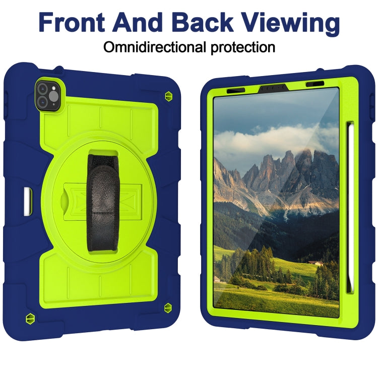 For iPad Pro 11 2018 / 2020 Silicone Hybrid PC Shockproof Tablet Case with Shoulder Strap(Tibetan Turquoise) - iPad Pro 11 (2020) Cases by buy2fix | Online Shopping UK | buy2fix