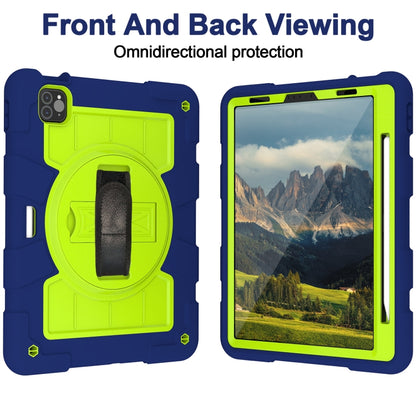 For iPad Pro 11 2018 / 2020 Silicone Hybrid PC Shockproof Tablet Case with Shoulder Strap(Tibetan Turquoise) - iPad Pro 11 (2020) Cases by buy2fix | Online Shopping UK | buy2fix