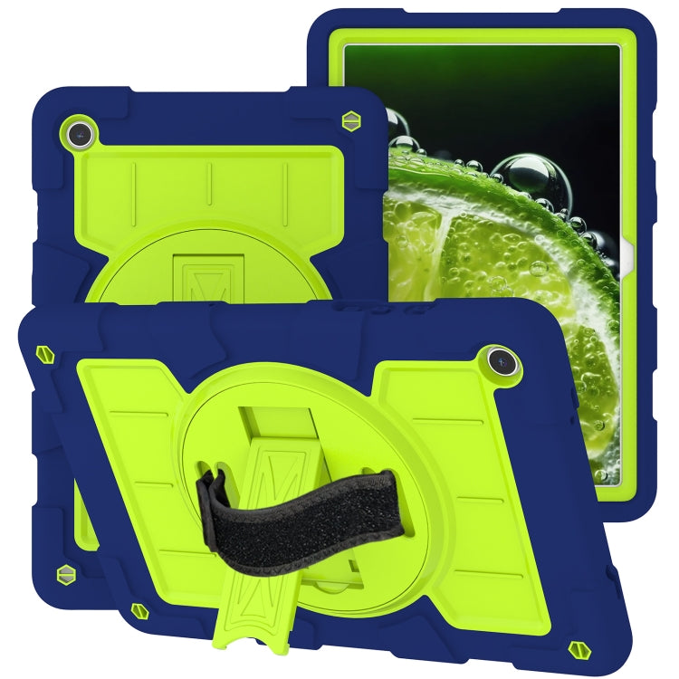 For Samsung Galaxy Tab A9+ Silicone Hybrid PC Shockproof Tablet Case with Shoulder Strap(Tibetan Turquoise) - Galaxy Tab A9+ by buy2fix | Online Shopping UK | buy2fix