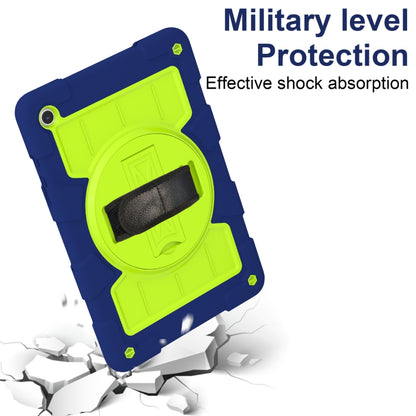 For Samsung Galaxy Tab A9+ Silicone Hybrid PC Shockproof Tablet Case with Shoulder Strap(Tibetan Turquoise) - Galaxy Tab A9+ by buy2fix | Online Shopping UK | buy2fix