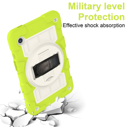 For Samsung Galaxy Tab A9 X110/X115 Silicone Hybrid PC Shockproof Tablet Case with Shoulder Strap(Love Birds Green) - Galaxy Tab A9 by buy2fix | Online Shopping UK | buy2fix