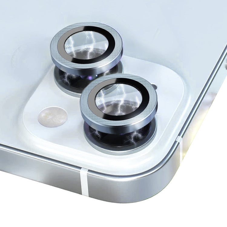 For iPhone 15 / 15 Plus NORTHJO Camera Lens Protector Tempered Glass CD Vein Metal Ring Film(Blue) - iPhone 15 Tempered Glass by NORTHJO | Online Shopping UK | buy2fix