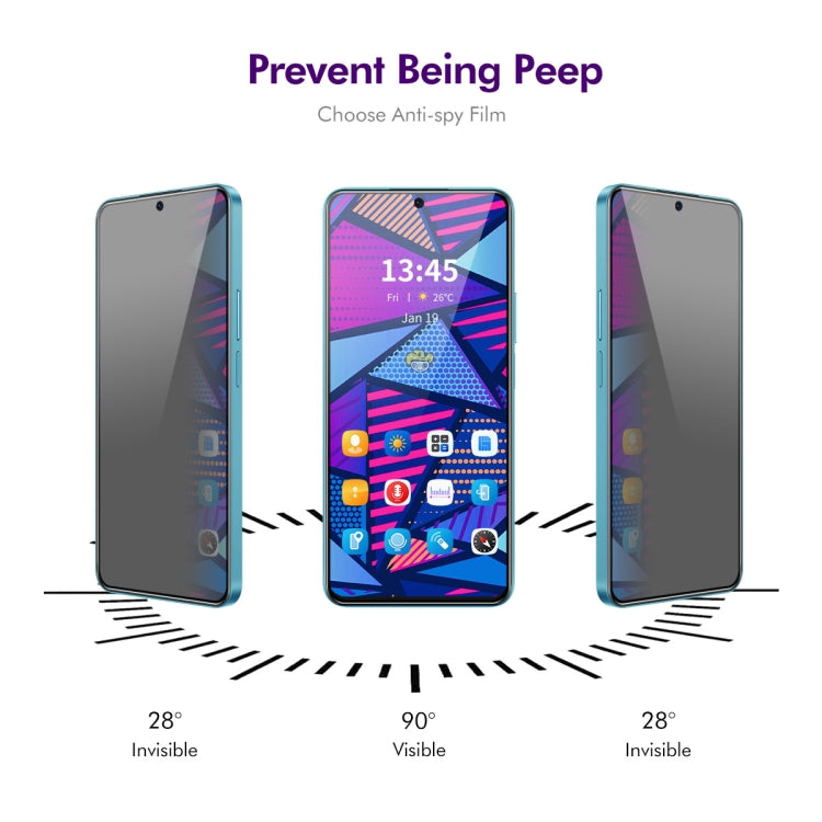 For Redmi K70 / K70e / K70 Pro 2pcs ENKAY Hat-Prince 28 Degree Anti-peeping Privacy Silk Screen Tempered Glass Film - K70E Tempered Glass by ENKAY | Online Shopping UK | buy2fix